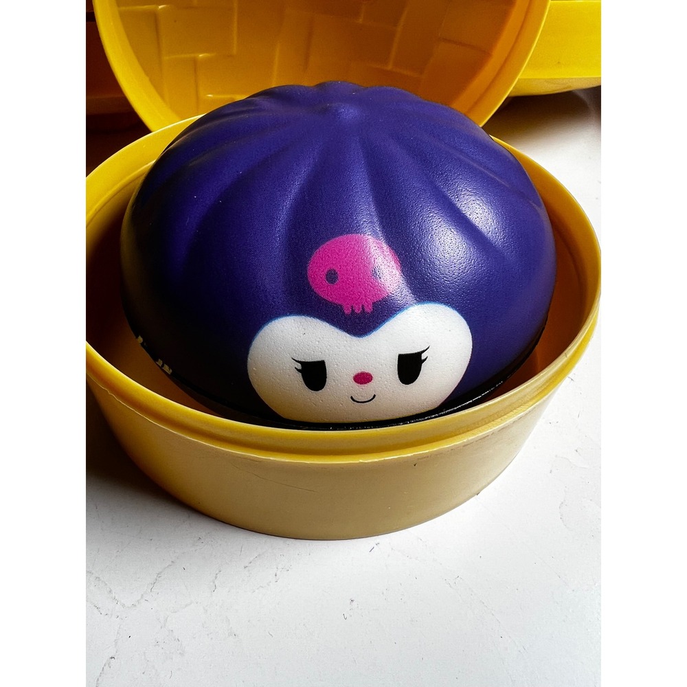Squishy Bun  Mystery Dumpling Purple Kuromi Style Sugar Edition Fidget Toy